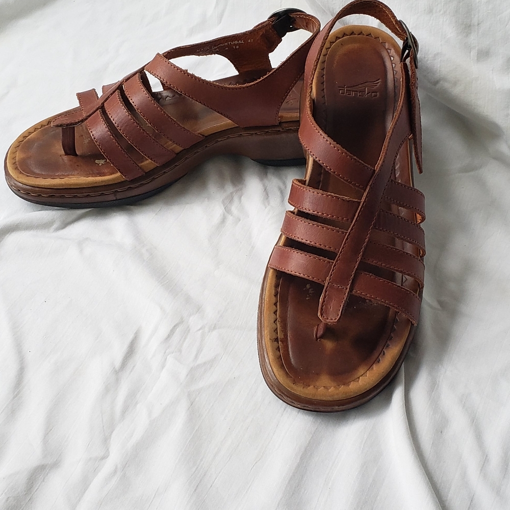 Dansko sandals brown women's size 41